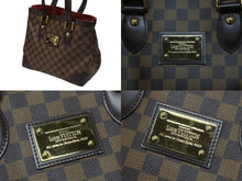 Load image into Gallery viewer, 極美品 LOUIS VUITTON ルイヴィトン ダミエ ハムステッドPM ハンドバッグ ブラウン N51205 ロゴ ゴールド金具 中古 4b008350