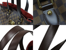Load image into Gallery viewer, 極美品 LOUIS VUITTON ルイヴィトン ダミエ ハムステッドPM ハンドバッグ ブラウン N51205 ロゴ ゴールド金具 中古 4b008350