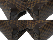 Load image into Gallery viewer, 極美品 LOUIS VUITTON ルイヴィトン ダミエ ハムステッドPM ハンドバッグ ブラウン N51205 ロゴ ゴールド金具 中古 4b008350