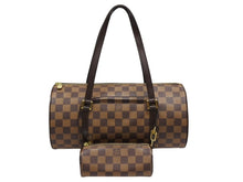 Load image into Gallery viewer, 極美品 LOUIS VUITTON ルイヴィトン ハンドバッグ パピヨン30 ダミエキャンバス N51303 ブラウン ゴールド金具 中古 4b008351