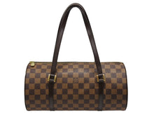 Load image into Gallery viewer, 極美品 LOUIS VUITTON ルイヴィトン ハンドバッグ パピヨン30 ダミエキャンバス N51303 ブラウン ゴールド金具 中古 4b008351