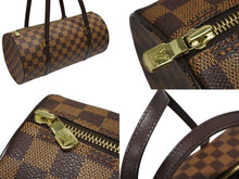 Load image into Gallery viewer, 極美品 LOUIS VUITTON ルイヴィトン ハンドバッグ パピヨン30 ダミエキャンバス N51303 ブラウン ゴールド金具 中古 4b008351