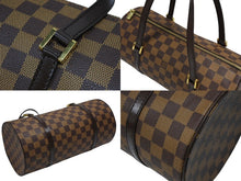 Load image into Gallery viewer, 極美品 LOUIS VUITTON ルイヴィトン ハンドバッグ パピヨン30 ダミエキャンバス N51303 ブラウン ゴールド金具 中古 4b008351