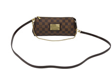画像をギャラリービューアに読み込む, 極美品 LOUIS VUITTON ルイヴィトン エヴァ ショルダーバッグ N55213 ダミエ エベヌ ブラウン ゴールド金具 中古 4b008352