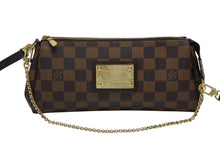 画像をギャラリービューアに読み込む, 極美品 LOUIS VUITTON ルイヴィトン エヴァ ショルダーバッグ N55213 ダミエ エベヌ ブラウン ゴールド金具 中古 4b008352