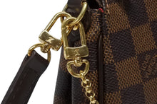 画像をギャラリービューアに読み込む, 極美品 LOUIS VUITTON ルイヴィトン エヴァ ショルダーバッグ N55213 ダミエ エベヌ ブラウン ゴールド金具 中古 4b008352