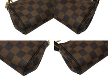 画像をギャラリービューアに読み込む, 極美品 LOUIS VUITTON ルイヴィトン エヴァ ショルダーバッグ N55213 ダミエ エベヌ ブラウン ゴールド金具 中古 4b008352