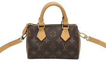 画像をギャラリービューアに読み込む, 極美品 LOUIS VUITTON ルイヴィトン ナノスピーディ ハンドバッグ 2WAYバッグ M81085 モノグラム 中古 4b008353