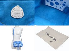 Load image into Gallery viewer, 極美品 LOUIS VUITTON ルイヴィトン 草間彌生コラボ ハンドバッグ M46425 スピーディ バンドリエール20 モノグラム アンプラント PVC レザー ブルー 中古 4b008355