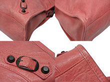 画像をギャラリービューアに読み込む, BALENCIAGA バレンシアガ ハンドバッグ 173084 ザジャイアントシティ ピンク レザー 付属ミラーあり 美品 中古 4b008359