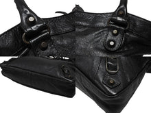 画像をギャラリービューアに読み込む, 極美品 BALENCIAGA バレンシアガ 2way ハンドバッグ ザ タウン 40579-1000-0021232 ブラック レザー 中古 4b008360