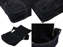 画像をギャラリービューアに読み込む, CHANEL シャネル ショルダーバッグ スパークリングデニム 10番台 ココマーク ネイビー A31987 ゴールド金具 美品 中古 4b008363