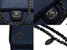 画像をギャラリービューアに読み込む, 極美品 CHANEL シャネル デカマトラッセ30 Sフラップ Wチェーンショルダーバッグ A92928 メティエダールコレクション ウール 中古 4b008366
