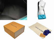 Load image into Gallery viewer, 極美品 LOUIS VUITTON ルイヴィトン ハンドバッグ バンドリエール25 M11996 モノグラム トリヨン レザー ブルー 中古 4b008369