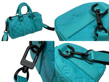 Load image into Gallery viewer, 極美品 LOUIS VUITTON ルイヴィトン ハンドバッグ バンドリエール25 M11996 モノグラム トリヨン レザー ブルー 中古 4b008369