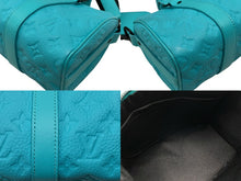 Load image into Gallery viewer, 極美品 LOUIS VUITTON ルイヴィトン ハンドバッグ バンドリエール25 M11996 モノグラム トリヨン レザー ブルー 中古 4b008369