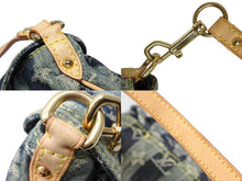 画像をギャラリービューアに読み込む, LOUIS VUITTON ルイヴィトン ミニプリーティ レイエ ショルダーバッグ M95333 モノグラムデニム ブルー 美品 中古 4b008373