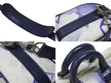 画像をギャラリービューアに読み込む, 極美品 LOUIS VUITTON ルイヴィトン キーポルXS 2WAY ショルダーバッグ モノグラムウォーターカラー ネイビー ホワイト M45761 中古 4b008376