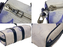 画像をギャラリービューアに読み込む, 極美品 LOUIS VUITTON ルイヴィトン キーポルXS 2WAY ショルダーバッグ モノグラムウォーターカラー ネイビー ホワイト M45761 中古 4b008376