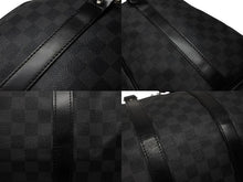 画像をギャラリービューアに読み込む, 極美品 LOUIS VUITTON ルイヴィトン ボストン キーポルバンドリエール45 ダミエグラフィット N41418 ブラック シルバー金具 4b008380