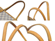Load image into Gallery viewer, LOUIS VUITTON ルイ ヴィトン トートバッグ ネヴァーフルPM N51110 ダミエ アズール キャンバス ホワイト 美品 中古 4b008383