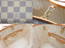 Load image into Gallery viewer, LOUIS VUITTON ルイ ヴィトン トートバッグ ネヴァーフルPM N51110 ダミエ アズール キャンバス ホワイト 美品 中古 4b008383