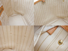 Load image into Gallery viewer, LOUIS VUITTON ルイ ヴィトン トートバッグ ネヴァーフルPM N51110 ダミエ アズール キャンバス ホワイト 美品 中古 4b008383