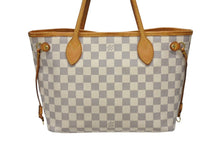 Load image into Gallery viewer, LOUIS VUITTON ルイ ヴィトン トートバッグ ネヴァーフルPM N51110 ダミエ アズール キャンバス ホワイト 美品 中古 4b008383