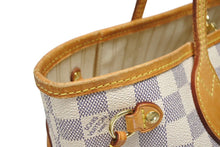 Load image into Gallery viewer, LOUIS VUITTON ルイ ヴィトン トートバッグ ネヴァーフルPM N51110 ダミエ アズール キャンバス ホワイト 美品 中古 4b008383