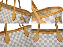 Load image into Gallery viewer, LOUIS VUITTON ルイ ヴィトン トートバッグ ネヴァーフルPM N51110 ダミエ アズール キャンバス ホワイト 美品 中古 4b008383