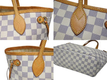 Load image into Gallery viewer, LOUIS VUITTON ルイ ヴィトン トートバッグ ネヴァーフルPM N51110 ダミエ アズール キャンバス ホワイト 美品 中古 4b008383