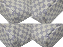 Load image into Gallery viewer, LOUIS VUITTON ルイ ヴィトン トートバッグ ネヴァーフルPM N51110 ダミエ アズール キャンバス ホワイト 美品 中古 4b008383