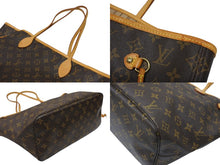 画像をギャラリービューアに読み込む, LOUIS VUITTON ルイヴィトン トートバッグ モノグラム M40156 ネヴァーフルMM 廃盤 ブラウン PVCコーティングキャンバス 美品 中古 4b008385