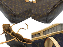 画像をギャラリービューアに読み込む, LOUIS VUITTON ルイヴィトン トートバッグ モノグラム M40156 ネヴァーフルMM 廃盤 ブラウン PVCコーティングキャンバス 美品 中古 4b008385