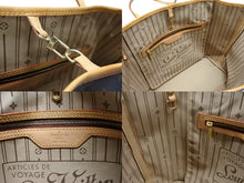 画像をギャラリービューアに読み込む, LOUIS VUITTON ルイヴィトン トートバッグ モノグラム M40156 ネヴァーフルMM 廃盤 ブラウン PVCコーティングキャンバス 美品 中古 4b008385