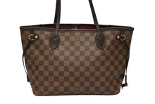 画像をギャラリービューアに読み込む, 極美品 LOUIS VUITTON ルイ ヴィトン トートバッグ 新型 ネヴァーフルPM N41359 ダミエエベヌキャンバス ブラウン 中古 4b008386