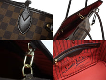 画像をギャラリービューアに読み込む, 極美品 LOUIS VUITTON ルイ ヴィトン トートバッグ 新型 ネヴァーフルPM N41359 ダミエエベヌキャンバス ブラウン 中古 4b008386