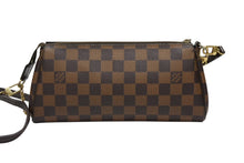 画像をギャラリービューアに読み込む, LOUIS VUITTON ルイヴィトン ダミエ エベヌ エヴァ ショルダーバッグ N55213 ブラウン ロゴ 斜め掛け 鞄 美品 中古 4b008389