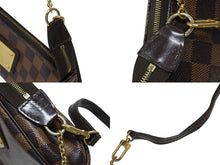 画像をギャラリービューアに読み込む, LOUIS VUITTON ルイヴィトン ダミエ エベヌ エヴァ ショルダーバッグ N55213 ブラウン ロゴ 斜め掛け 鞄 美品 中古 4b008389