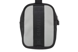 CHANEL シャネル ポーチ スポーツライン ココマーク ブラック グリーン ナイロン ロゴパッチ 美品 中古 4b008393
