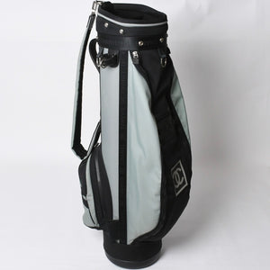 CHANEL CHANEL Sports Line Golf Bag No. 8 Green Black Silver Hardware Nylon Good Condition Used 4b008395