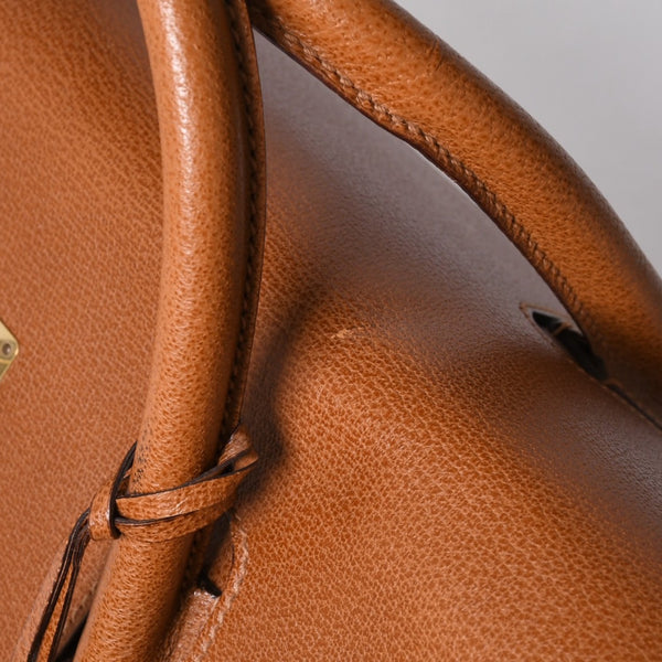 GUCCI グッチ ボストンバッグ ハンドバッグ 01258331210 イタリア製 レザー ブラウン ゴールド金具 美品 中古 4b014140