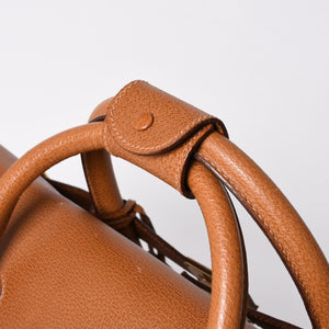 GUCCI グッチ ボストンバッグ ハンドバッグ 01258331210 イタリア製 レザー ブラウン ゴールド金具 美品 中古 4b014140