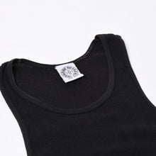画像をギャラリービューアに読み込む, CHROME HEARTS クロムハーツ タンクトップ ノースリーブ サイズS FOTI フォティ プリント ブラック 美品 中古 4b014179