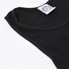 画像をギャラリービューアに読み込む, CHROME HEARTS クロムハーツ タンクトップ ノースリーブ サイズS FOTI フォティ プリント ブラック 美品 中古 4b014179