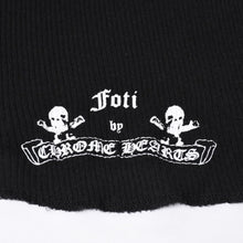 画像をギャラリービューアに読み込む, CHROME HEARTS クロムハーツ タンクトップ ノースリーブ サイズS FOTI フォティ プリント ブラック 美品 中古 4b014179