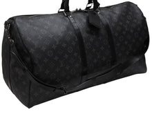 画像をギャラリービューアに読み込む, LOUIS VUITTON ルイヴィトン ボストン キーポルバンドリエール45 ダミエグラフィット M40605 ブラック シルバー金具 美品 中古 4b008396