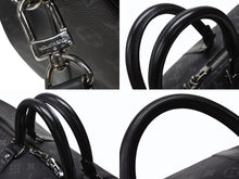 画像をギャラリービューアに読み込む, LOUIS VUITTON ルイヴィトン ボストン キーポルバンドリエール45 ダミエグラフィット M40605 ブラック シルバー金具 美品 中古 4b008396