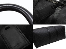 画像をギャラリービューアに読み込む, LOUIS VUITTON ルイヴィトン ボストン キーポルバンドリエール45 ダミエグラフィット M40605 ブラック シルバー金具 美品 中古 4b008396