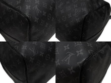 画像をギャラリービューアに読み込む, LOUIS VUITTON ルイヴィトン ボストン キーポルバンドリエール45 ダミエグラフィット M40605 ブラック シルバー金具 美品 中古 4b008396